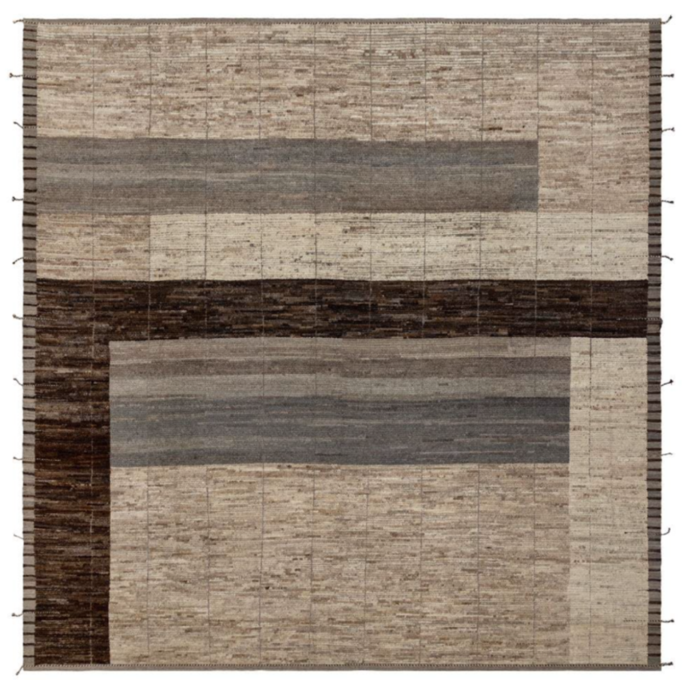 Afgan Tulu Area Rug - 13'10 x 13'10 - 1010 on Orange