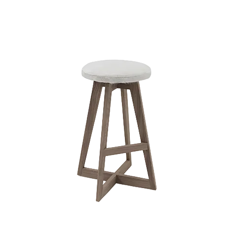 Mason Hair on Hide Stools - 1010 on Orange