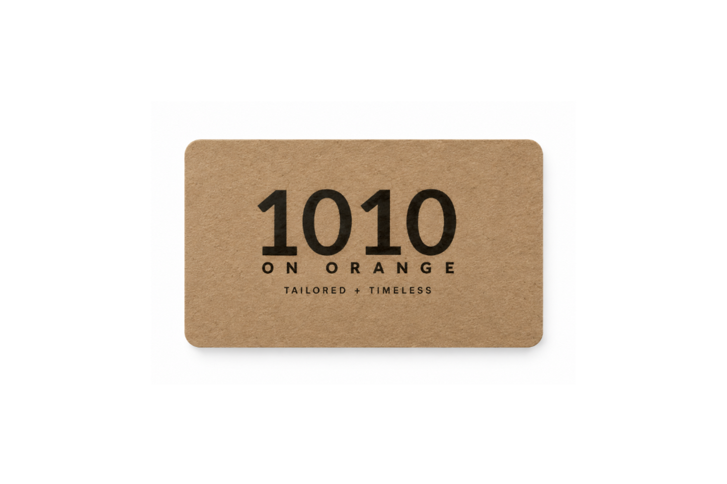 1010 on Orange Gift Card