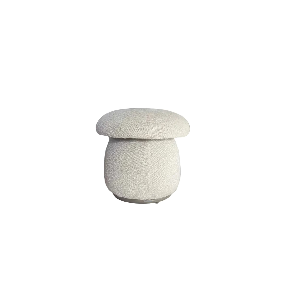 Stool with a textured surface in a modern interior setting