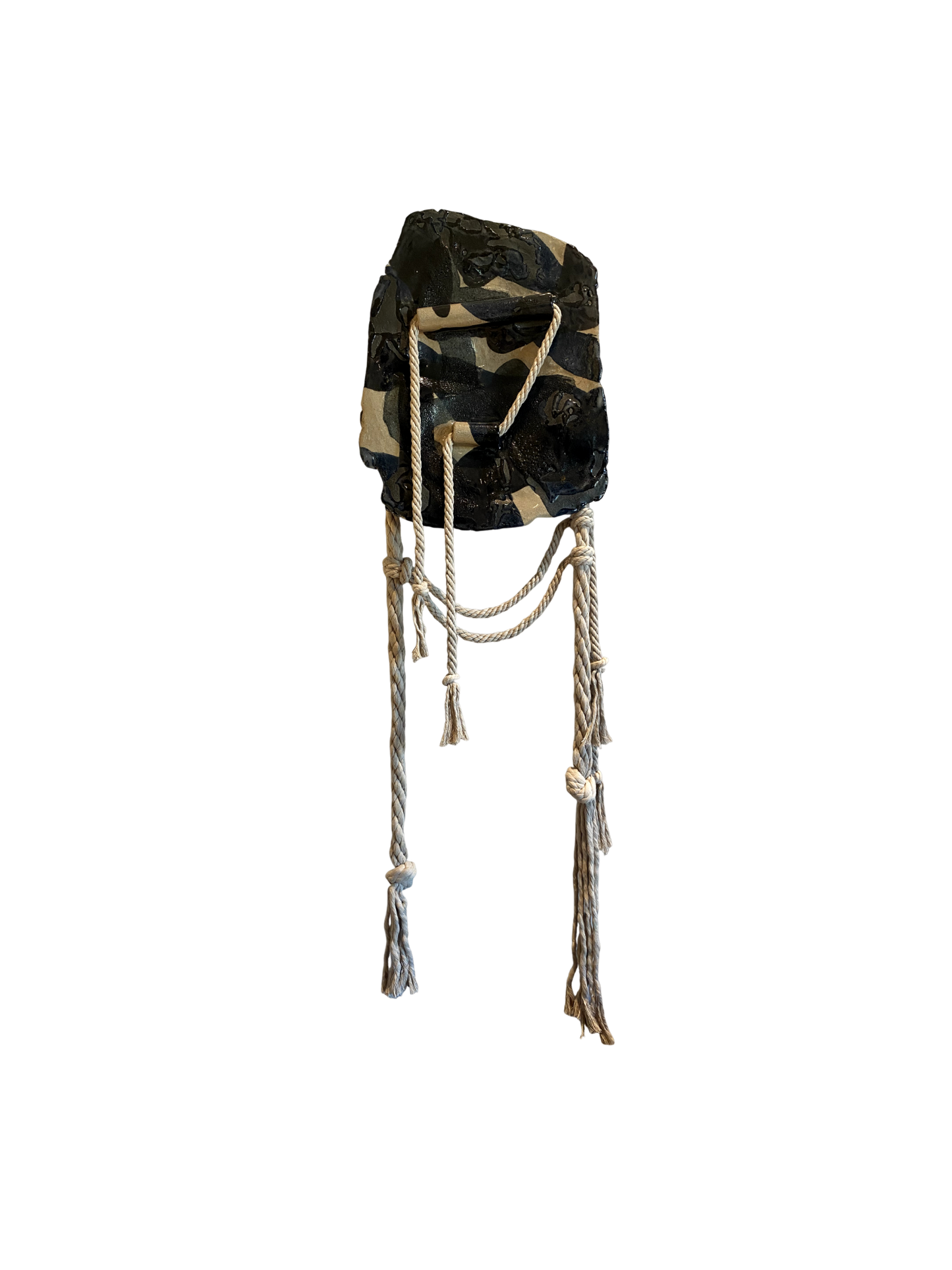 Black Lichen Wall Sculpture