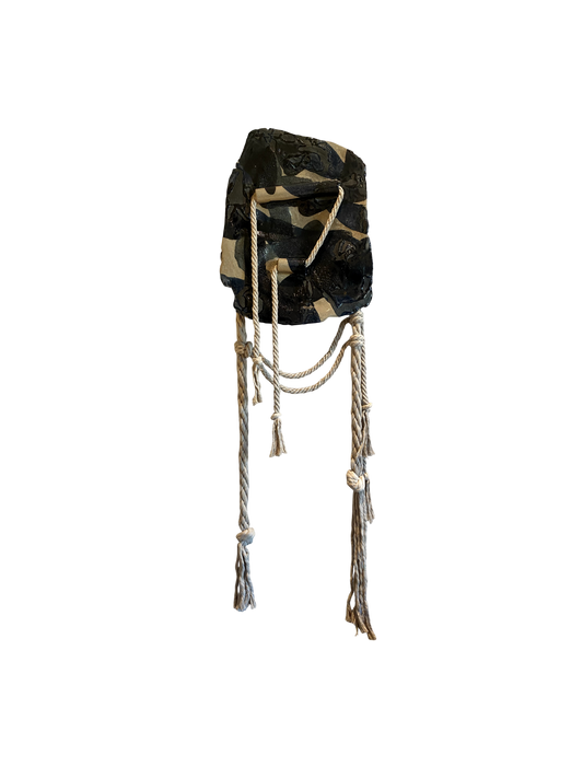 Black Lichen Wall Sculpture
