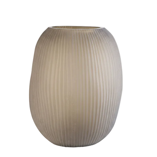 Textured vase on a white background