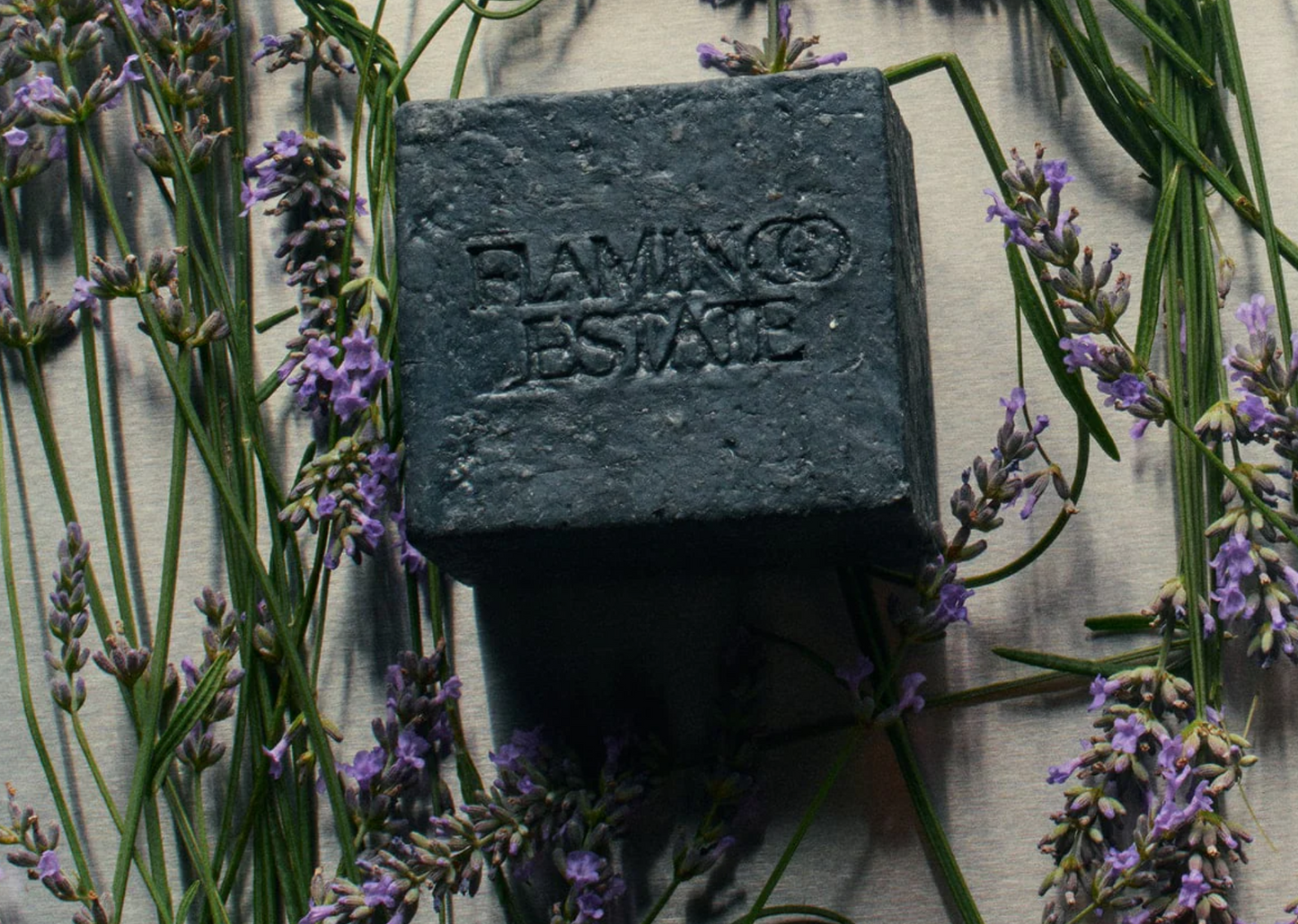 Lavender Activated Charcoal Soap Brick