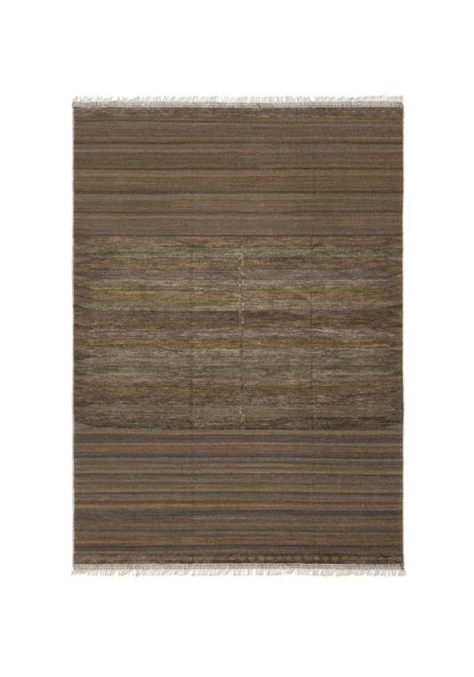 Nomad Collection Rug with Kilim and Moroccan Pile - 10'2 x 14'1