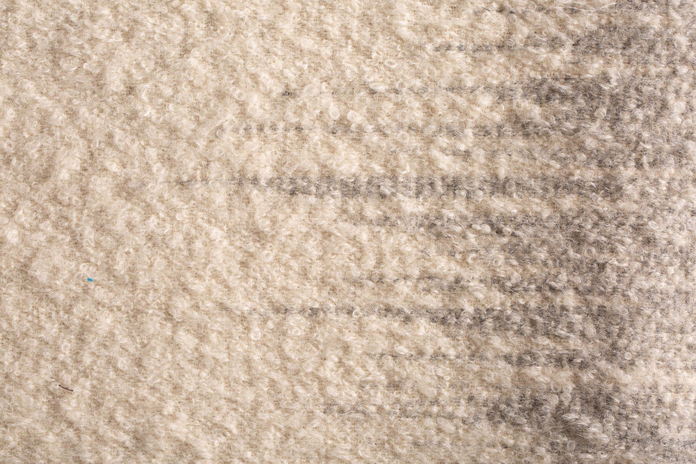 Vasarely Throw White & Charcoal - 1010 on Orange