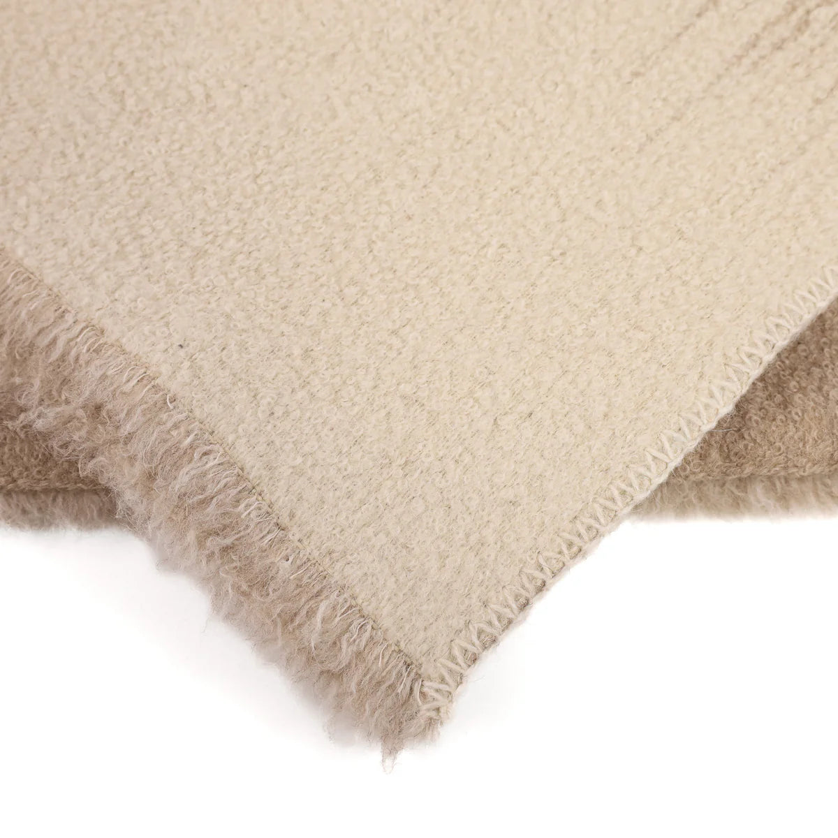 Vasarely Throw White & Charcoal - 1010 on Orange