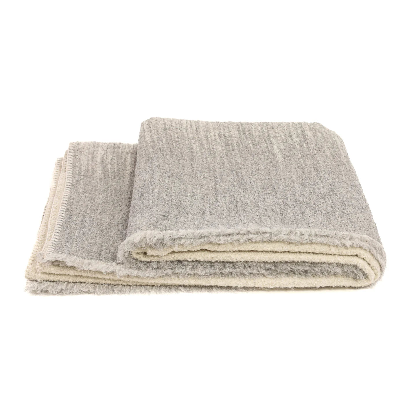 Vasarely Throw White & Charcoal - 1010 on Orange